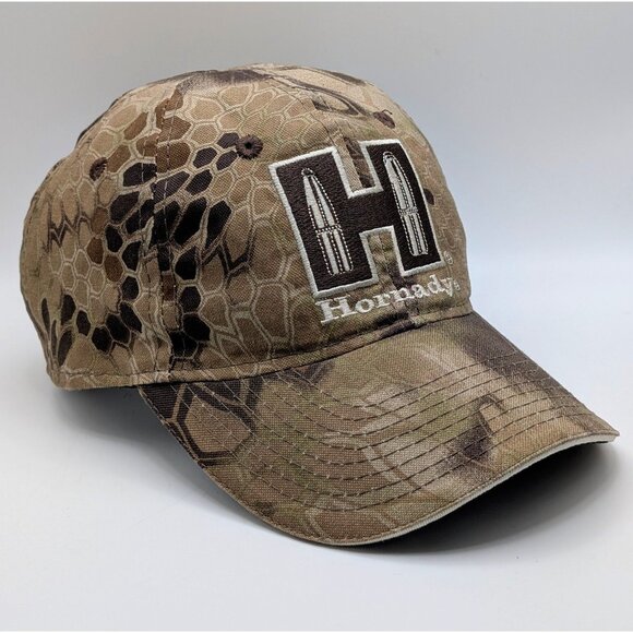 Hornady Camo Adjustable Strap Back Hat Outdoor Cap Hunting Camouflage Ammo - Picture 1 of 5